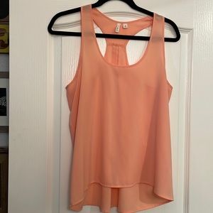 Coral Orange Racerback Tank